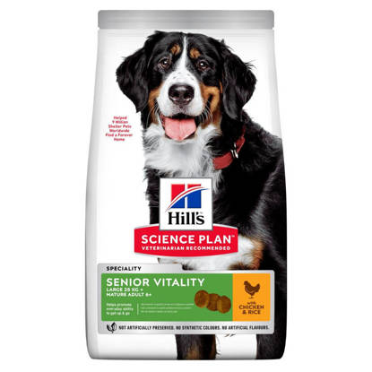 Picture of Hills Science Plan Senior Vitality Large Breed with Chicken & Rice 2.5kg