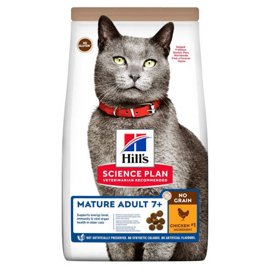 Picture of Hills Science Plan No Grain Mature Adult Cat with Chicken 1.5kg